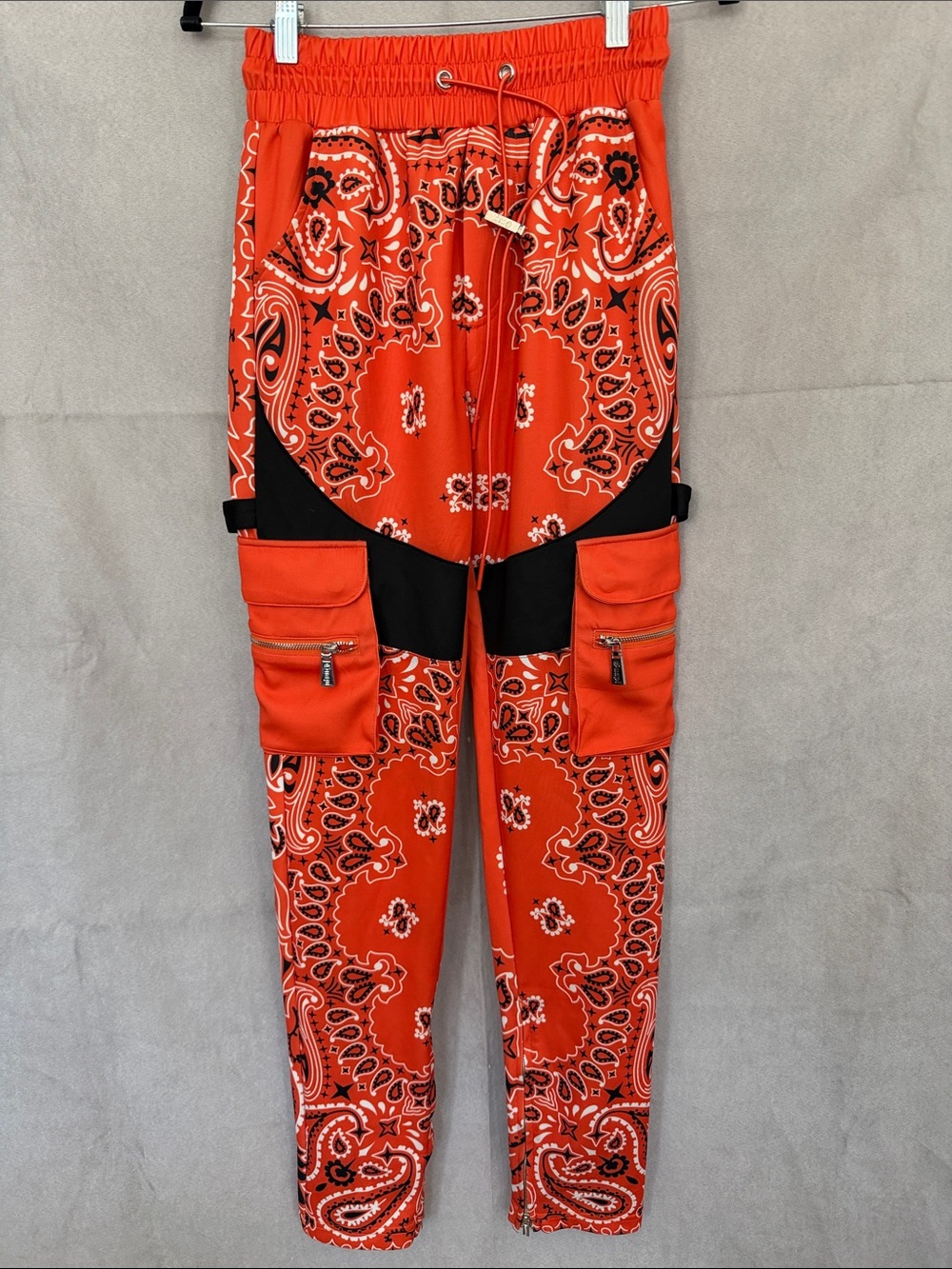 GUAPI LIMITED EDITION! Orange Paisley Cargo Joggers.